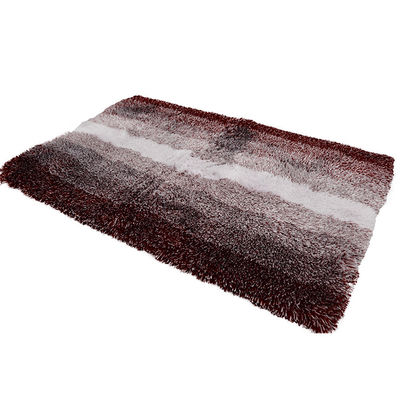 Striped 100*120cm Water Absorbent Shower Mat Sound Insulation Floor Mats